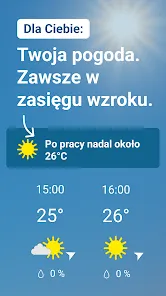 Dla Ciebie: Twoja pogoda. Zawsze w zasięgu wzroku